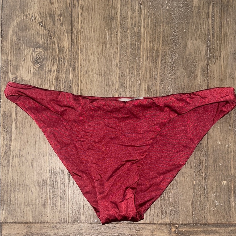 Beach Bunny Burgundy Bikini Bottom